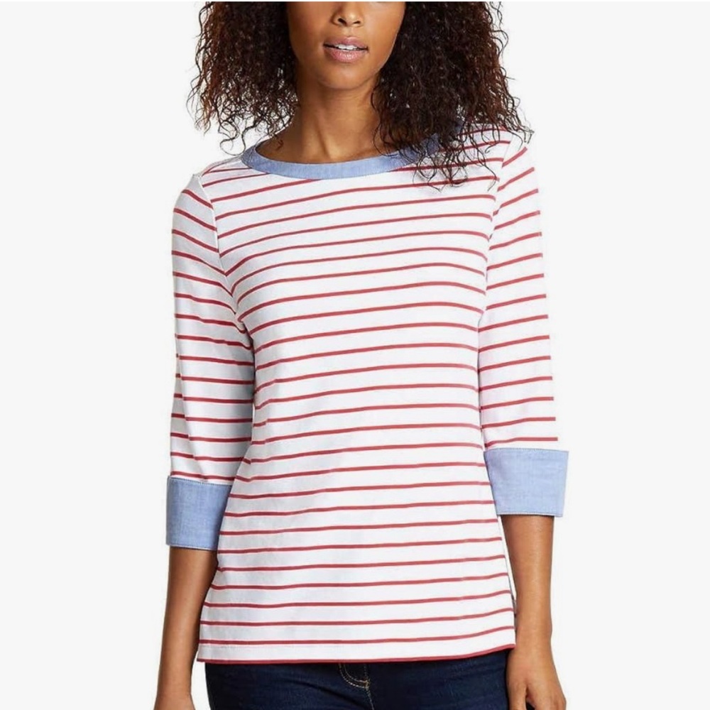 Nautica Preppy Beach Casual Top